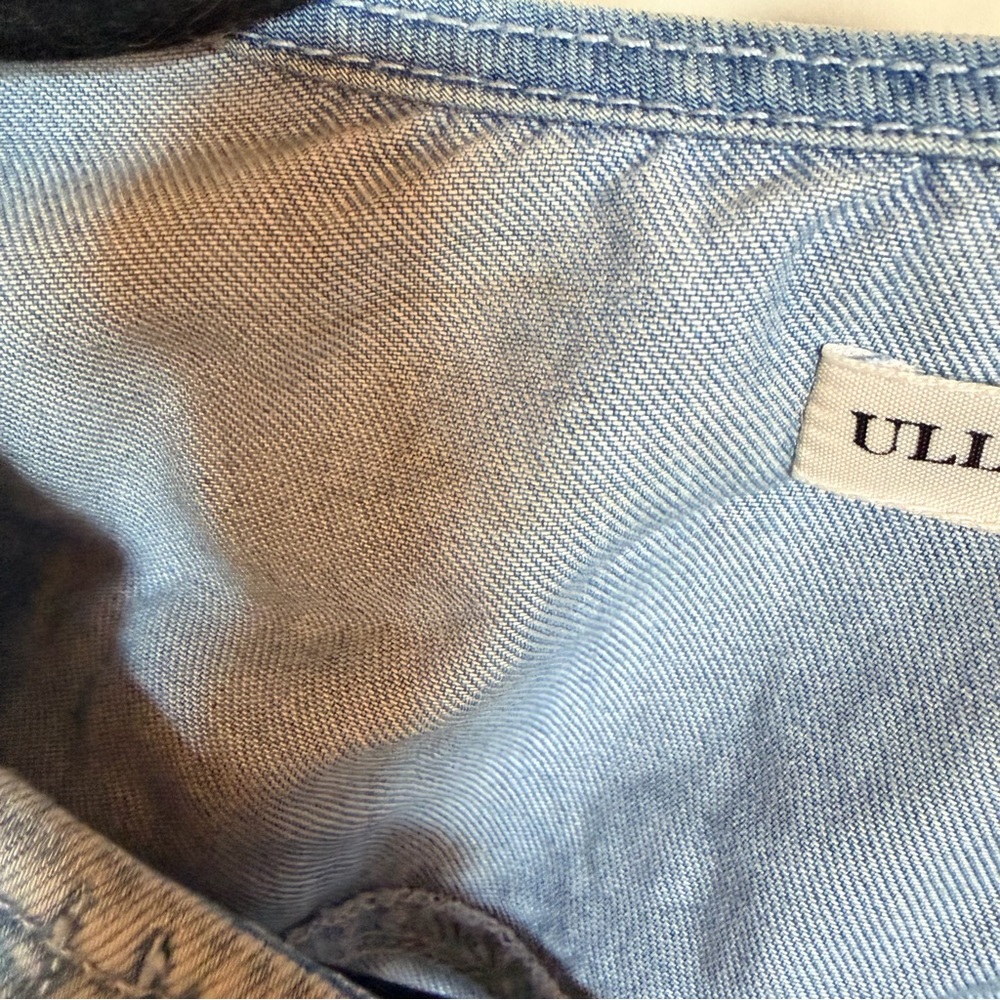 Ulla Johnson denim balloon sleeve shirt jacket size 2 - Picture 6 of 8